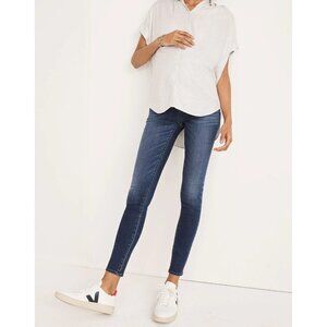 Madewell NWT Maternity Over-the-Belly Skinny Jeans in Danny Wash TENCEL Denim‎